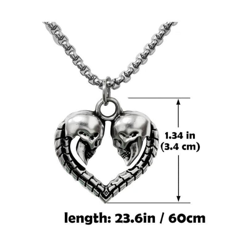Punk Skull Pendant Necklace