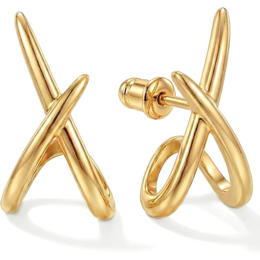 Dainty Earrings Simple Minimalist Gold Earrings