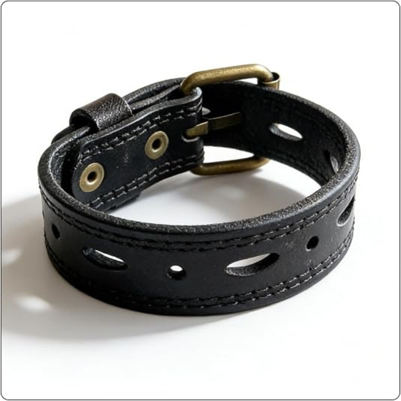 Women’s Punk Leather Cuff Bracelet
