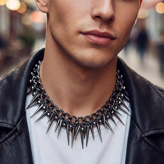 Punk Gothic Spike Necklace