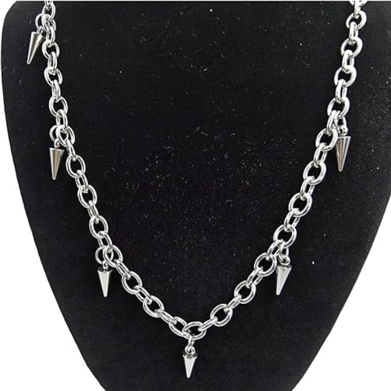 Tapered Rivet Stainless Steel Necklace