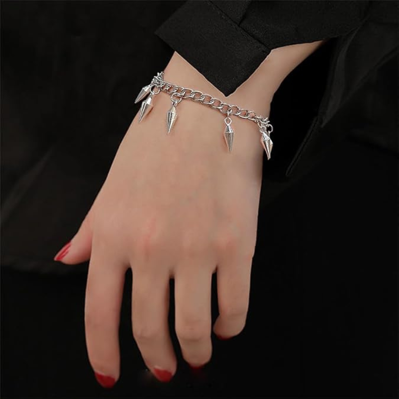 Minimalist Spike Charm Bracelets