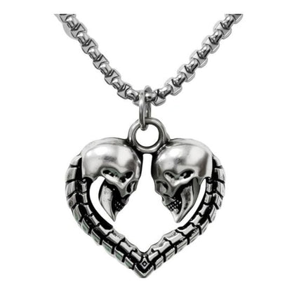 Punk Skull Pendant Necklace