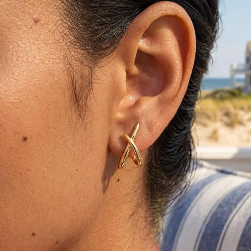 Dainty Earrings Simple Minimalist Gold Earrings