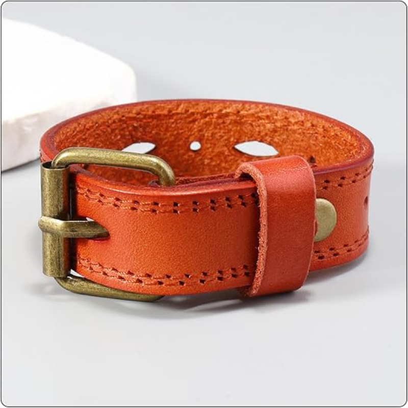Women’s Punk Leather Cuff Bracelet
