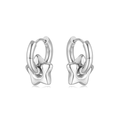 Chunky Star Hoop Earrings