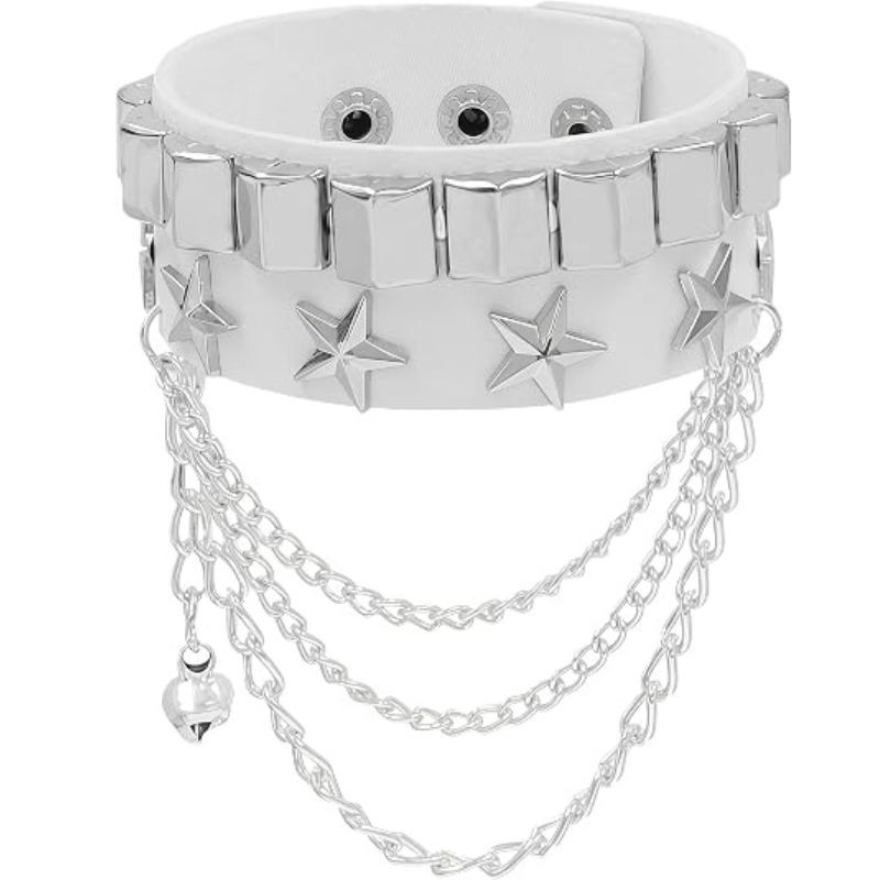 Punk Studded Bracelet for Women Men