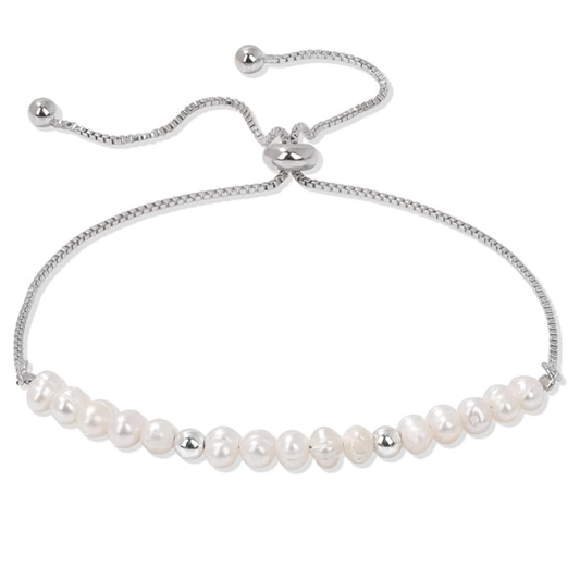 Dainty Pearl Chain Bracelets