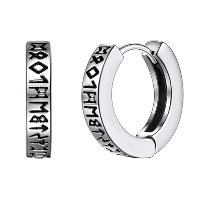 Stainless Steel Viking Hoop Earring