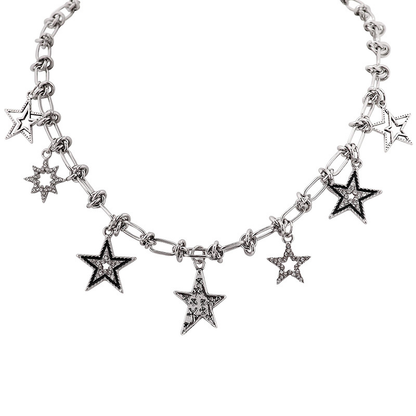 Grunge Star Pendant Choker