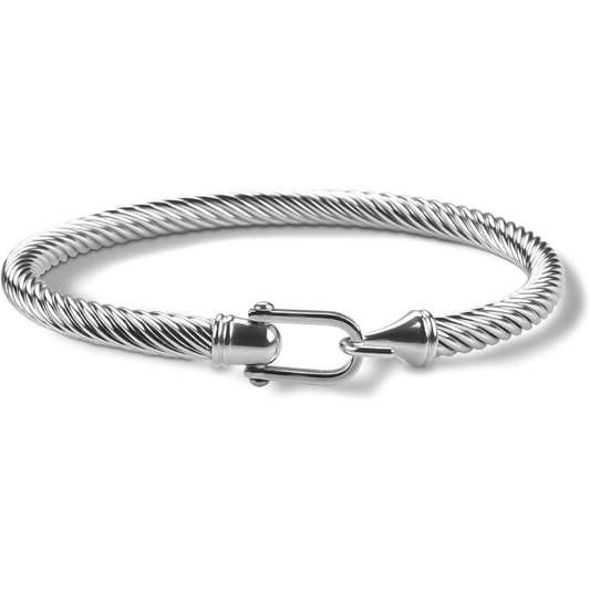 Stylish Fine Twisted Cable Bracelet