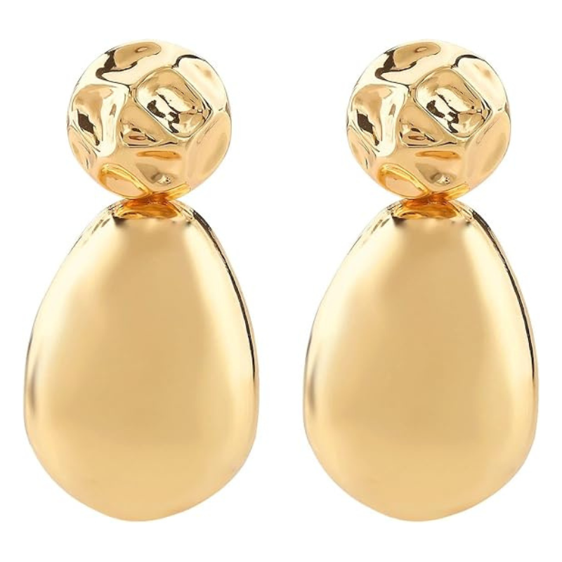 Geometrical Statement Teardrop Dangle Earrings