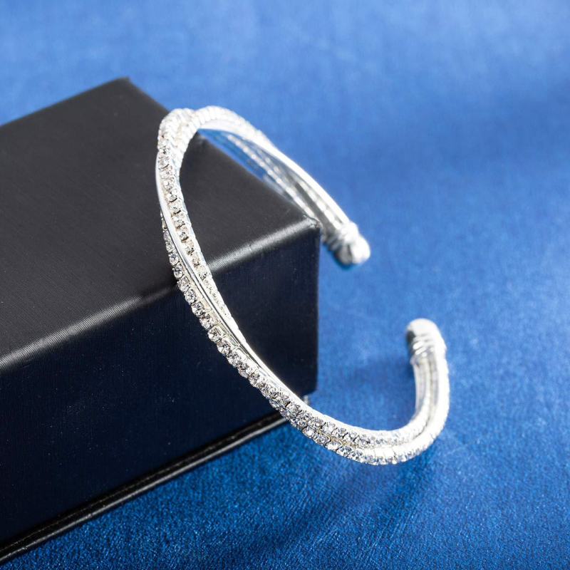 Rhinestone Cuff Bracelet