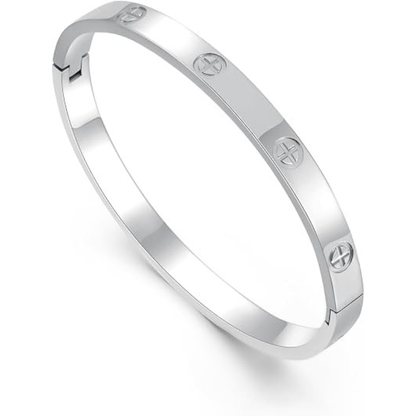 18K Gold Plated Titanium Steel Cuff Bangle
