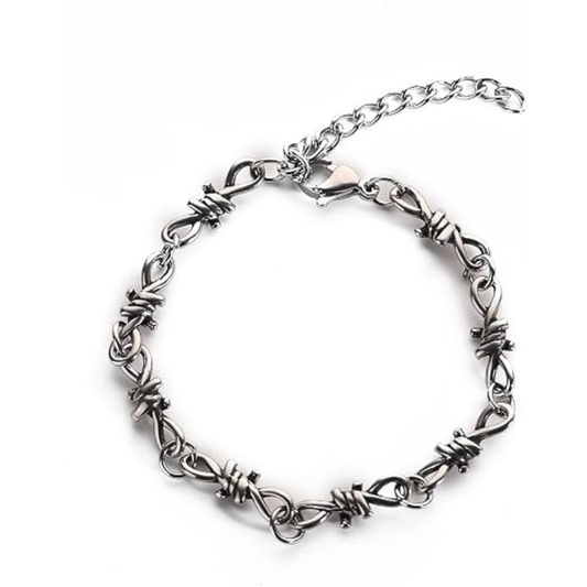 Gothic Barbed Wire Stainless Steel Bracelet