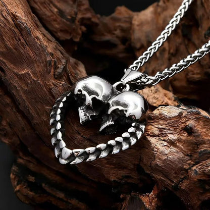 Punk Skull Pendant Necklace