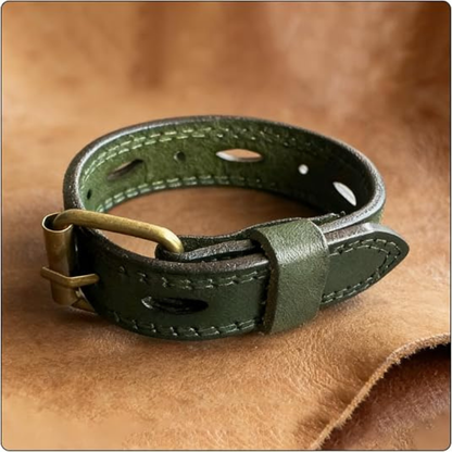 Women’s Punk Leather Cuff Bracelet