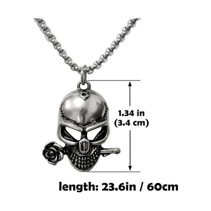 Punk Skull Pendant Necklace