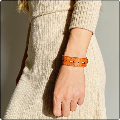 Women’s Punk Leather Cuff Bracelet