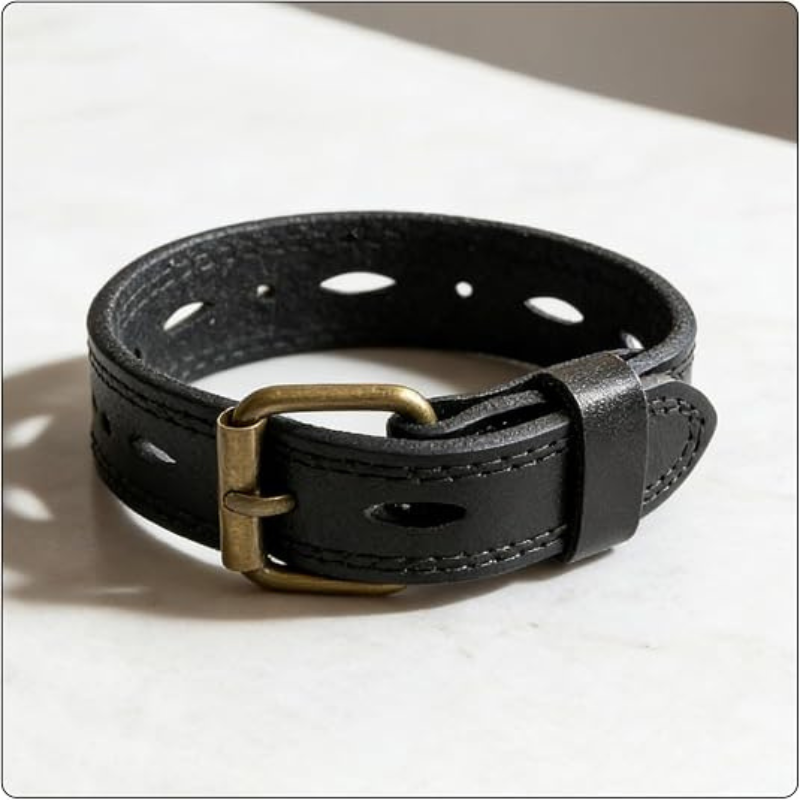 Women’s Punk Leather Cuff Bracelet