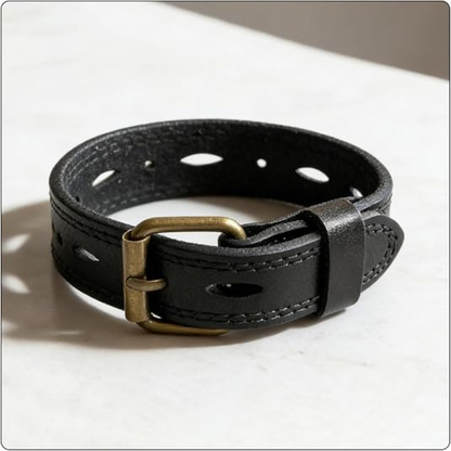 Women’s Punk Leather Cuff Bracelet