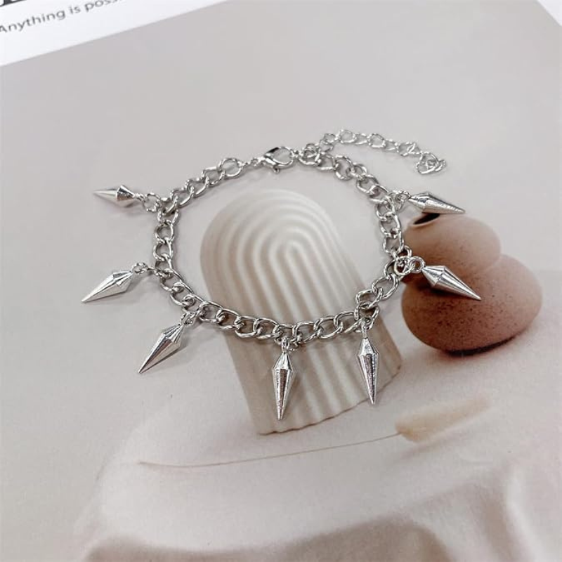 Minimalist Spike Charm Bracelets