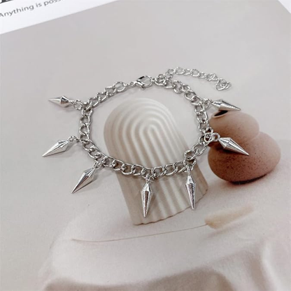 Minimalist Spike Charm Bracelets