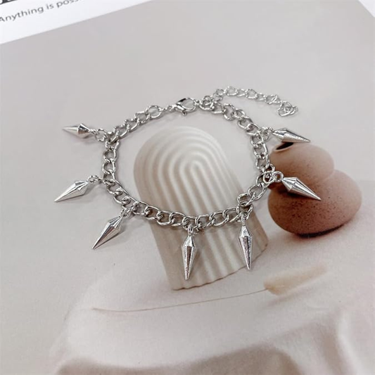 Minimalist Spike Charm Bracelets