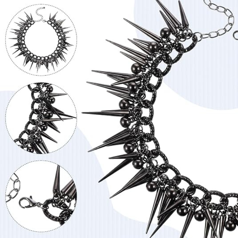 Punk Gothic Spike Necklace