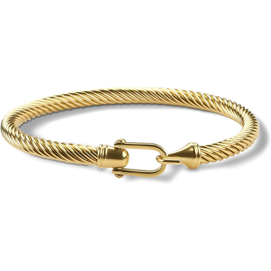 Stylish Fine Twisted Cable Bracelet
