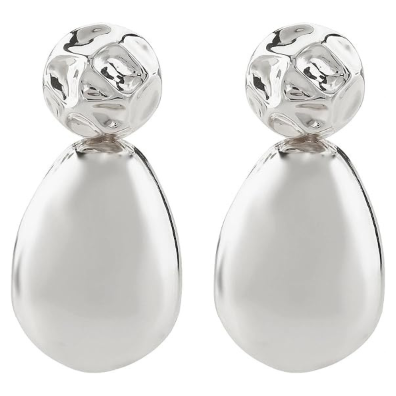 Geometrical Statement Teardrop Dangle Earrings