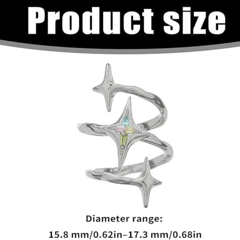 Star Design Knuckle Grunge Ring
