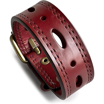 Women’s Punk Leather Cuff Bracelet