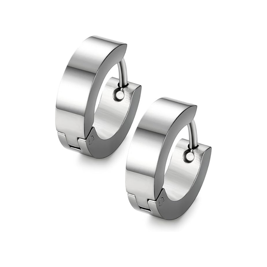 Stainless Steel Unique Small Hoop Earrings