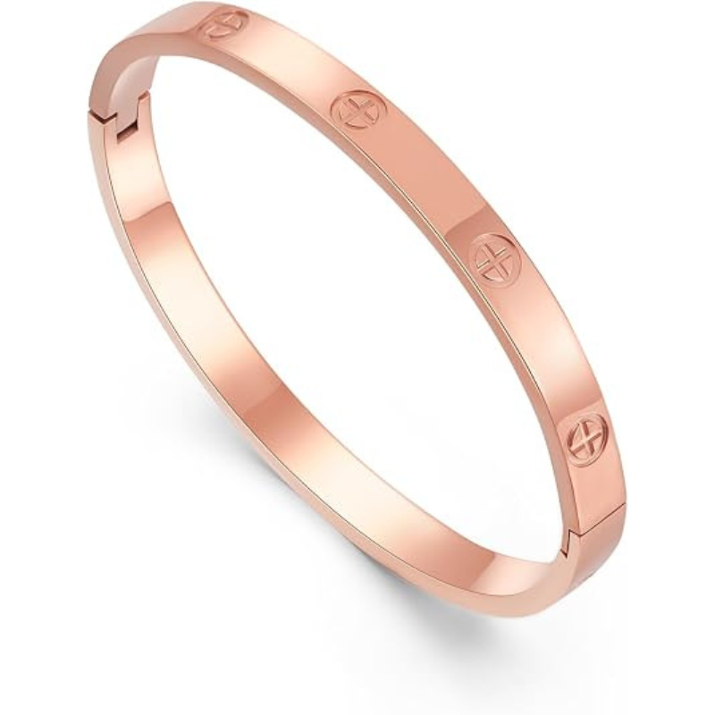 18K Gold Plated Titanium Steel Cuff Bangle