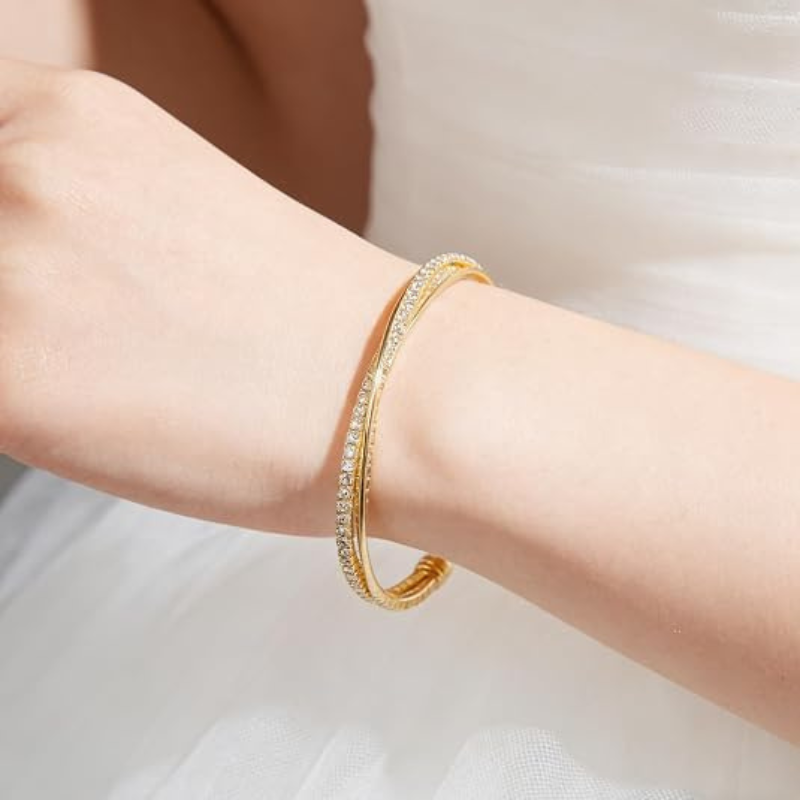 Rhinestone Cuff Bracelet
