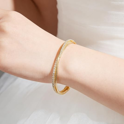 Rhinestone Cuff Bracelet