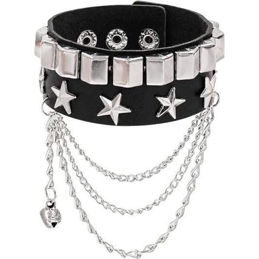 Punk Studded Bracelet for Women Men