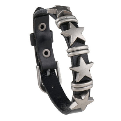 Gothic Rock Bracelets Black Cuff Wristband