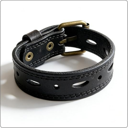 Women’s Punk Leather Cuff Bracelet