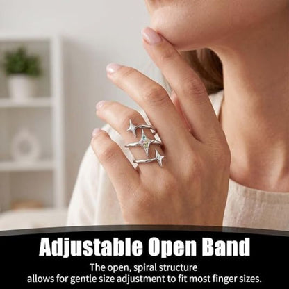 Star Design Knuckle Grunge Ring