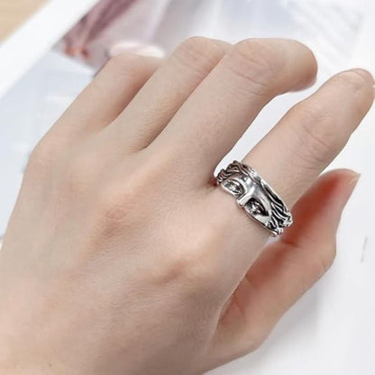 Vintage Venus Half Face Ring