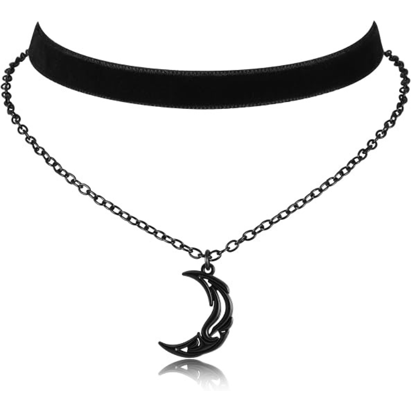 Black Velvet  Layered Necklace