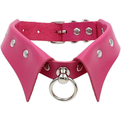 Gothic Leather Choker Necklace