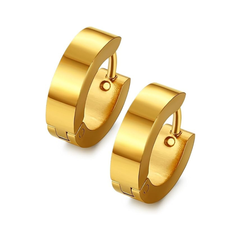 Stainless Steel Unique Small Hoop Earrings