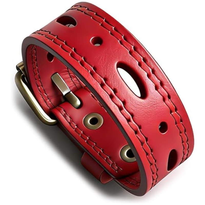 Women’s Punk Leather Cuff Bracelet