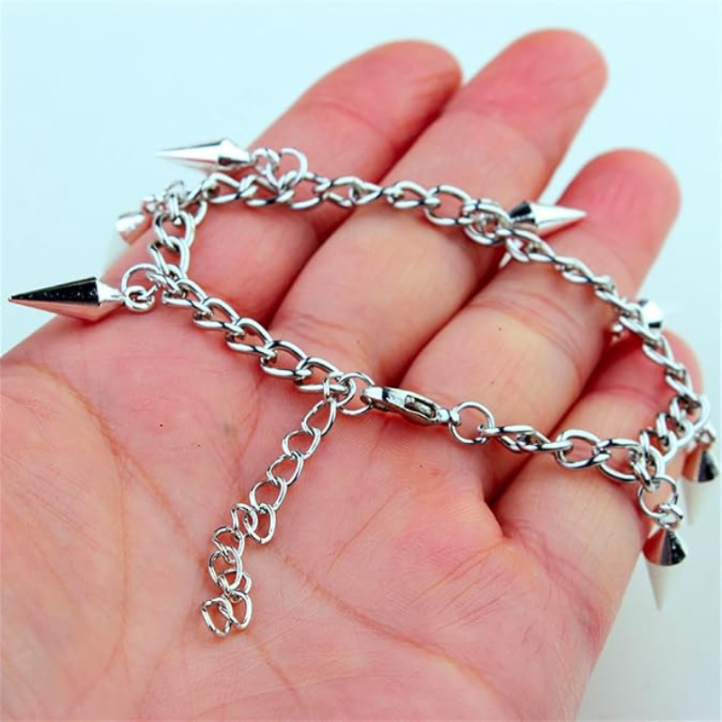 Minimalist Spike Charm Bracelets