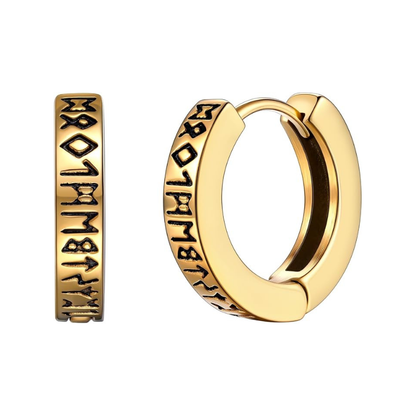 Stainless Steel Viking Hoop Earring