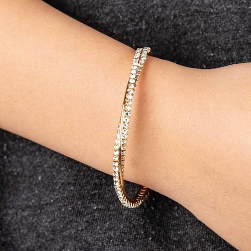 Rhinestone Cuff Bracelet
