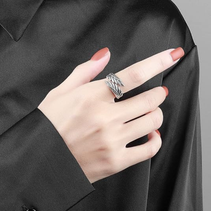 Angel's Wing Feather Ring